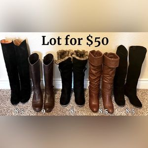 Lot of boots 8, 8.5, 9